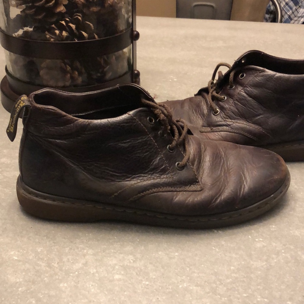Dr. Marten casual boots. Brown leather